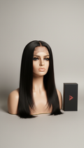 Onyx Black silk straight wig