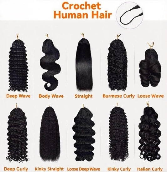 Raw Crotchet Hair